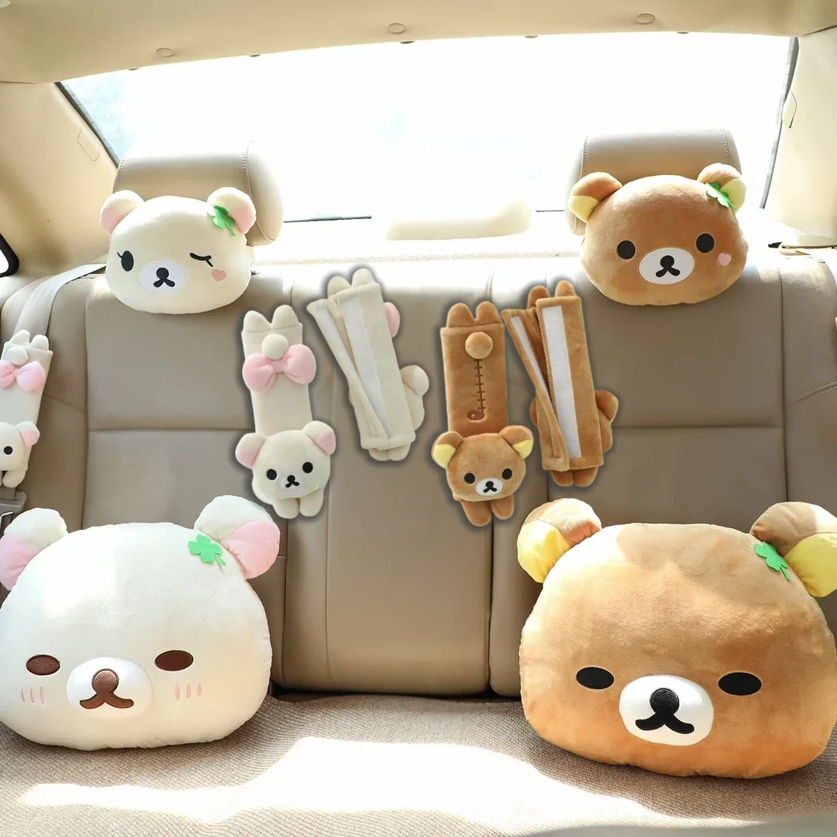 Rilakkuma Car Headrest Neck Pillow Kawaii San-X Rilakkuma Plush Car Neck Support Cushion Seat Belt Cover Car Accessories Girl
Rilakkuma Car Headrest Neck Pillow Kawaii San-X Rilakkuma Plush Car Neck Support Cushion Seat Belt Cover Car Accessories Girl