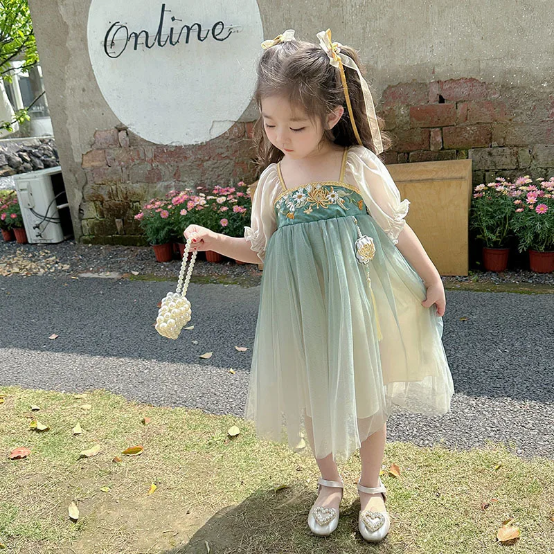 Baby Girl Dress Girls 2024 New Summer Gauze Skirt Baby Princess Skirt Ancient Children Summer Dresses Summer Dresses
Baby Girl Dress Girls 2024 New Summer Gauze Skirt Baby Princess Skirt Ancient Children Summer Dresses Summer Dresses
