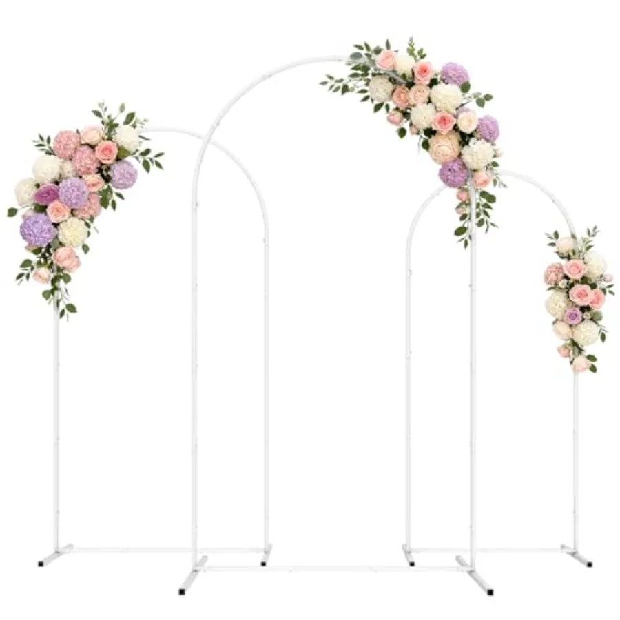 Wedding arch backdrop stand set of 3 7.2FT, 6.6FT, 6FT for event decoration, white metal frame, stable freestanding design, eas
Wedding arch backdrop stand set of 3 7.2FT, 6.6FT, 6FT for event decoration, white metal frame, stable freestanding design, eas