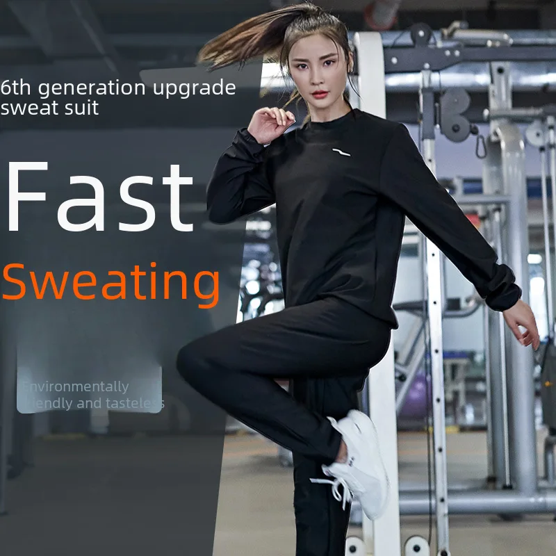 Sweat-popping Suit Women's Round Neck Long-sleeved Loose Sweat-popping Suit Set Elasticated Waist Sweat-popping Pants Running Sp
Sweat-popping Suit Women's Round Neck Long-sleeved Loose Sweat-popping Suit Set Elasticated Waist Sweat-popping Pants Running Sp