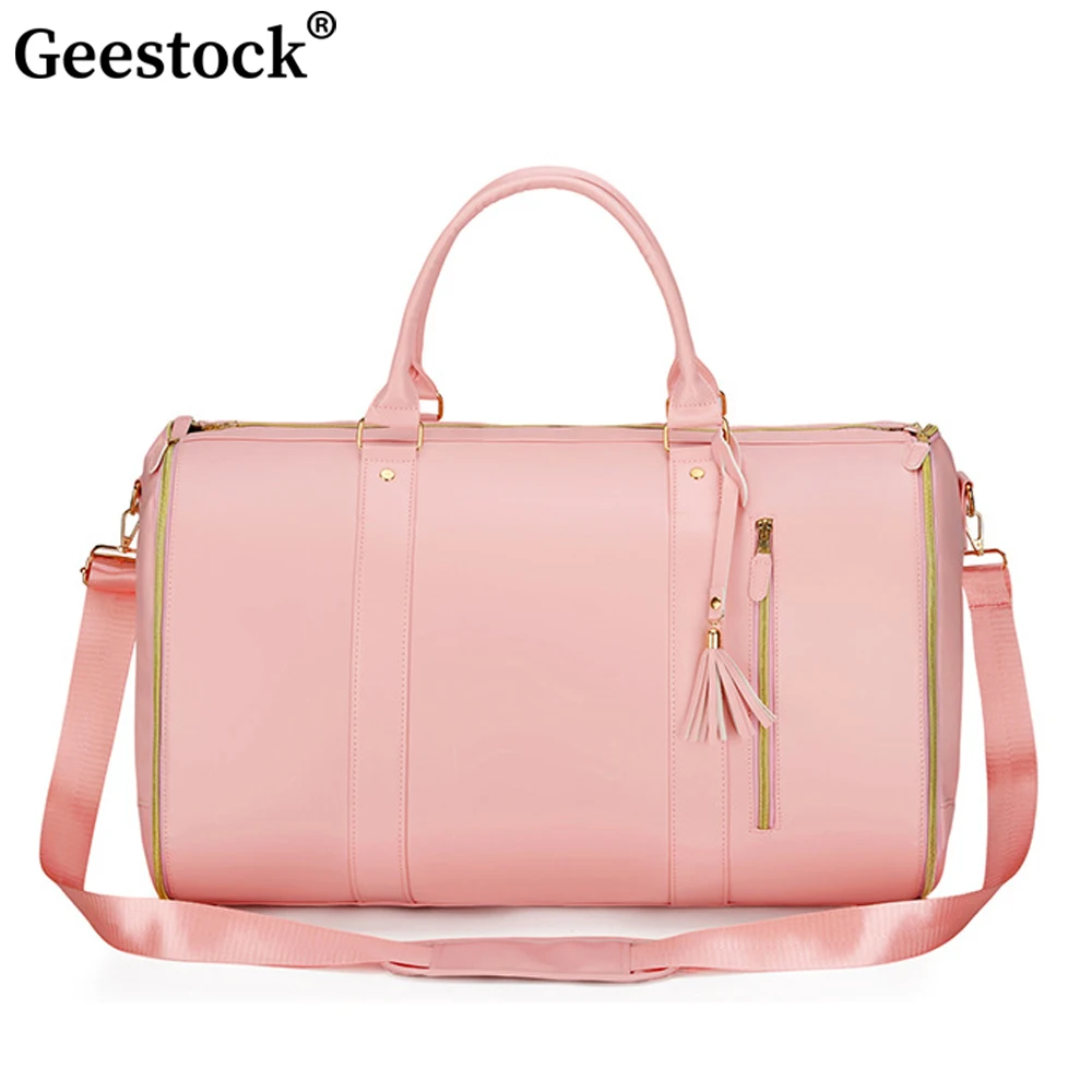 Geestock Large PU Folding Suit Storage Bag Women High Capacity Luggage Handbag Sport Outdoor Waterproof Travel Bag Organizer
Geestock Large PU Folding Suit Storage Bag Women High Capacity Luggage Handbag Sport Outdoor Waterproof Travel Bag Organizer