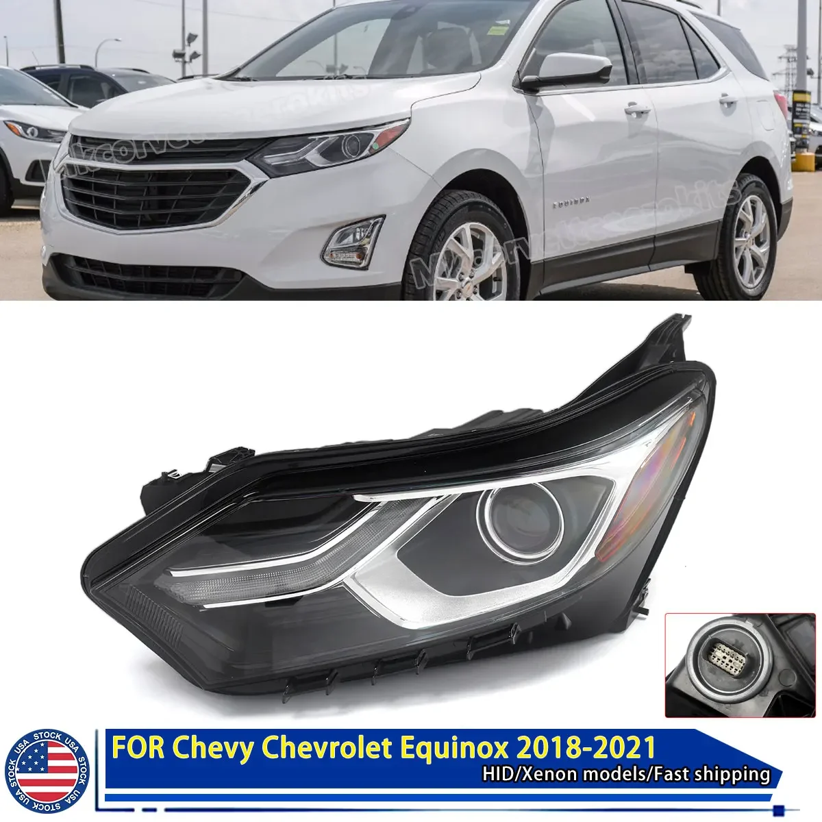 Left Driver Side Xenon Headlight w/ LED For 2018-2020 Chevrolet Equinox 84428285
Left Driver Side Xenon Headlight w/ LED For 2018-2020 Chevrolet Equinox 84428285