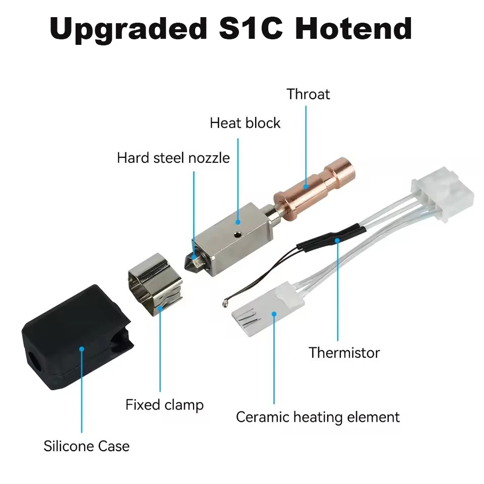Обновление Hotend для Anycubic Kobra S1 Hotend керамика для Kobra S1 Combo Head S1C 24 В 48 Вт 3D-принтер Pats
Обновление Hotend для Anycubic Kobra S1 Hotend керамика для Kobra S1 Combo Head S1C 24 В 48 Вт 3D-принтер Pats