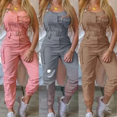 Fashionable Sexy One-Shoulder Multi-Pocket Workwear Jumpsuit High Waist Long Pants Polyester Spring 2024 New Arrival
Fashionable Sexy One-Shoulder Multi-Pocket Workwear Jumpsuit High Waist Long Pants Polyester Spring 2024 New Arrival