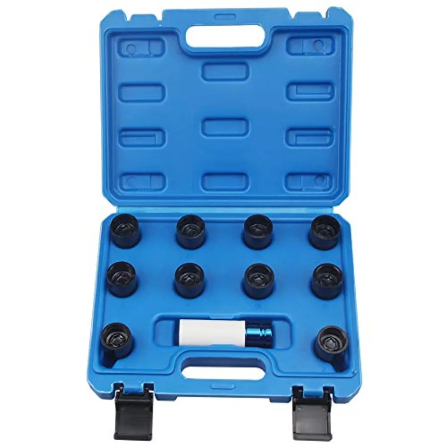 11Pc Wheel Nut Stud Key Set Removal Lug Nuts Locking Socket for Toyota Chrome Steel Silver Precision Fit and Durable Design
11Pc Wheel Nut Stud Key Set Removal Lug Nuts Locking Socket for Toyota Chrome Steel Silver Precision Fit and Durable Design