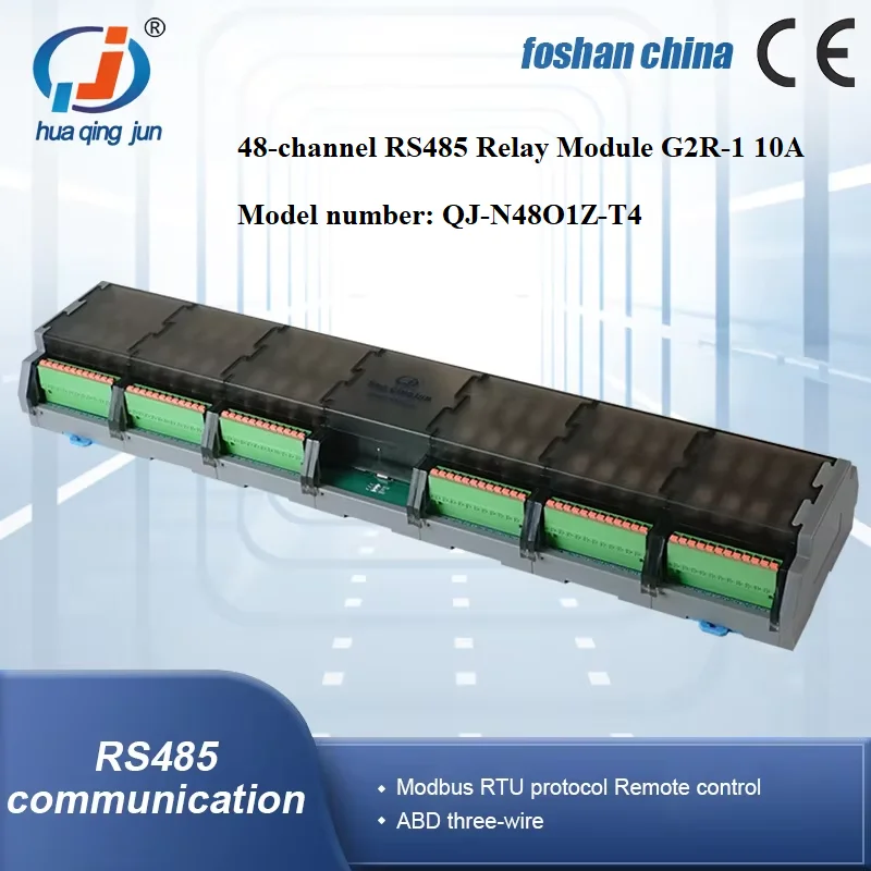 Chingjun 48-Channel RS485 Communication Relay Module G2R-1 DC12V 24V 10A QJ-N48O1Z-T4 Modbus RTU Relays Modules for Lights
Chingjun 48-Channel RS485 Communication Relay Module G2R-1 DC12V 24V 10A QJ-N48O1Z-T4 Modbus RTU Relays Modules for Lights