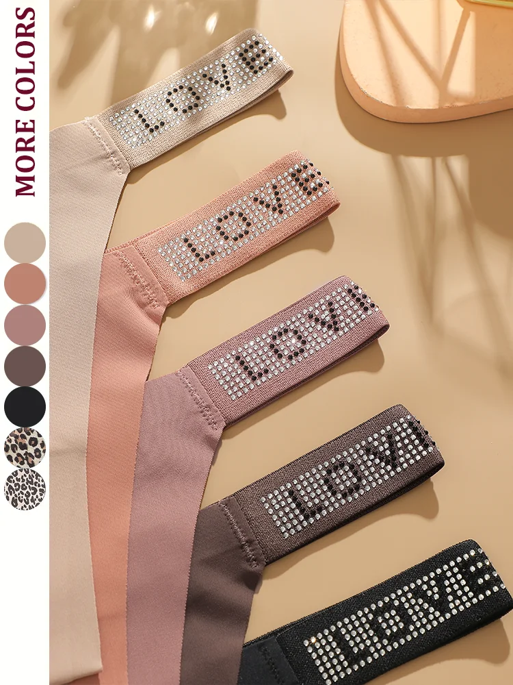 New Women's Smooth Low Waist Sexy Panties Women Thongs Rhinestones Letter Diamonds G-string Sports Thong Briefs T-back Shiny
New Women's Smooth Low Waist Sexy Panties Women Thongs Rhinestones Letter Diamonds G-string Sports Thong Briefs T-back Shiny