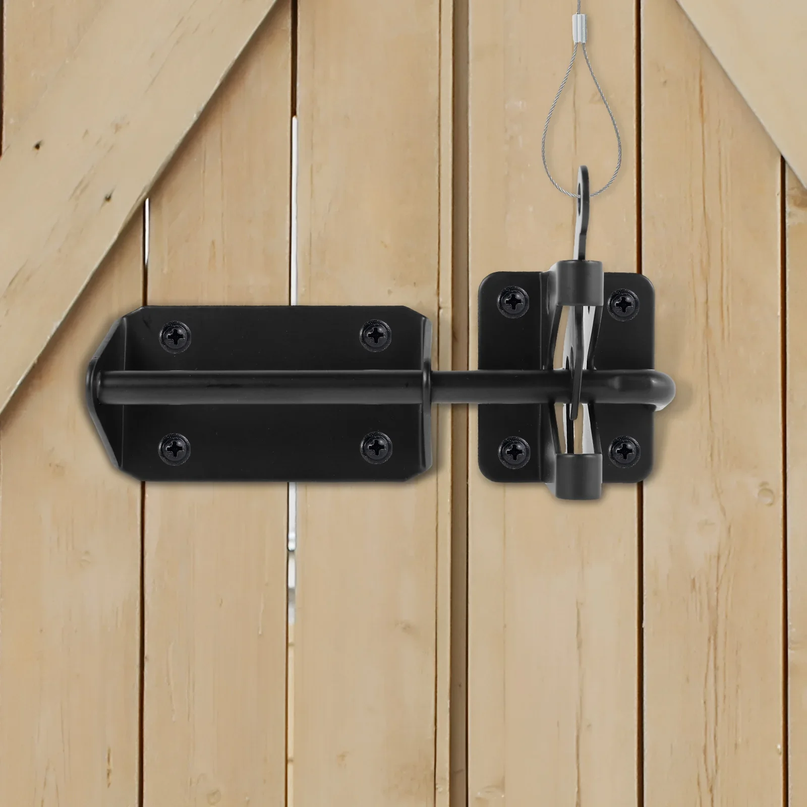 Сверхмощная самоблокирующаяся защелка для ворот с тросом, железные дверные защелки для забора для деревянного забора, двора, уличных дверей сарая
Сверхмощная самоблокирующаяся защелка для ворот с тросом, железные дверные защелки для забора для деревянного забора, двора, уличных дверей сарая