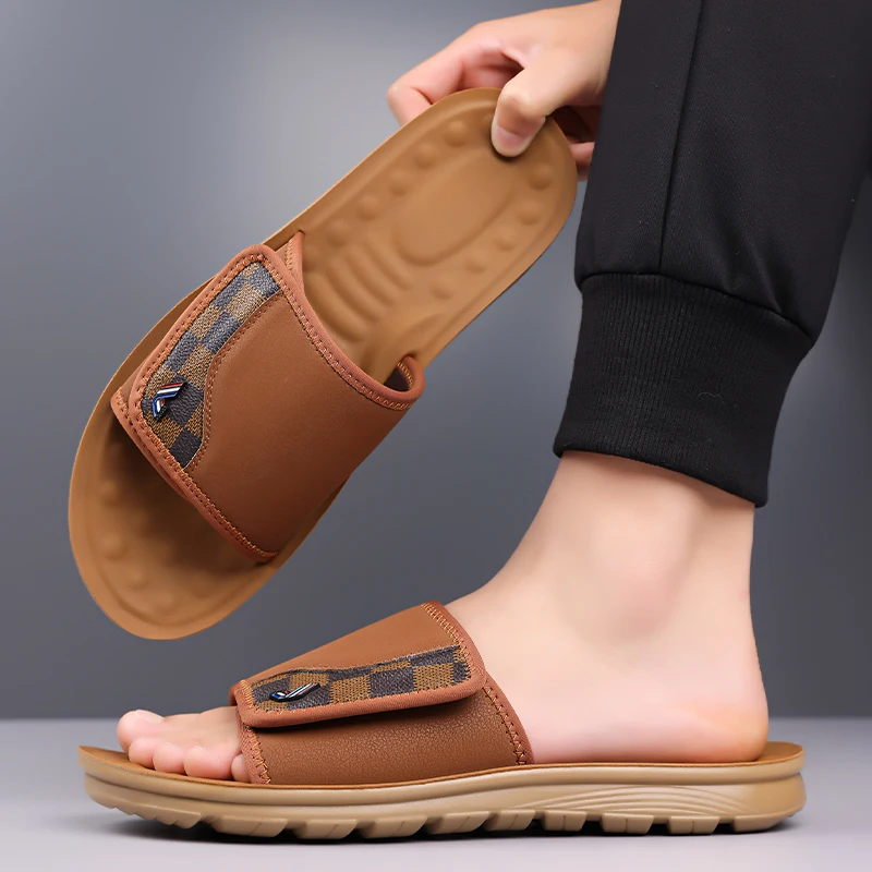 Summer Cool Men Beach Slippers Waterproof Quick Dry Sole Lightweight Portable Seaside Vacation Walking Footwear
Summer Cool Men Beach Slippers Waterproof Quick Dry Sole Lightweight Portable Seaside Vacation Walking Footwear