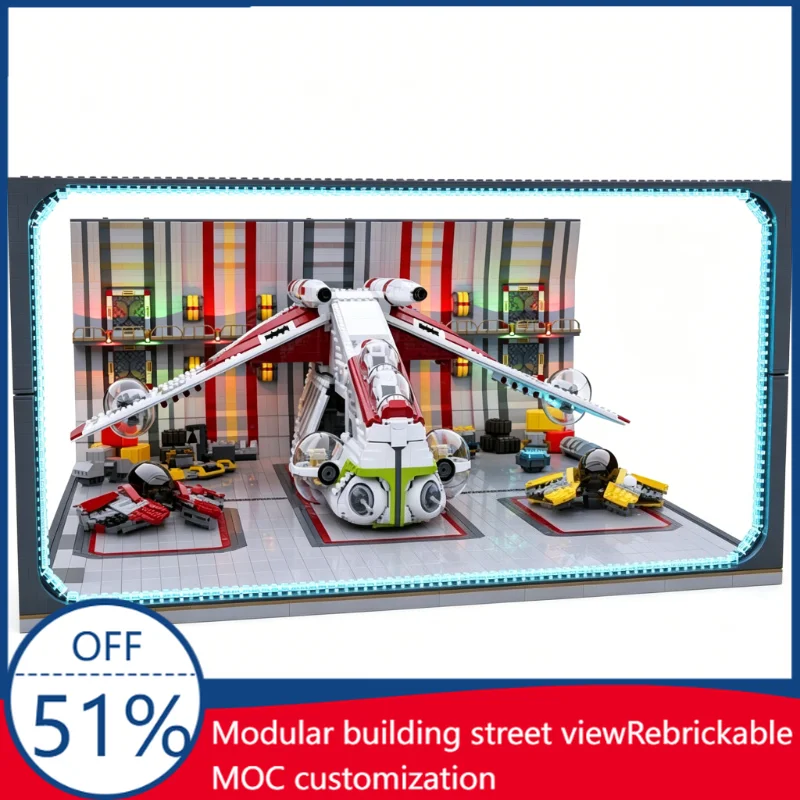 NEW 5687 PCS MOC Venator Hangar Bay - Display Base Building Blocks Educational DIY Assembly Toy Gift For Collection And Display
NEW 5687 PCS MOC Venator Hangar Bay - Display Base Building Blocks Educational DIY Assembly Toy Gift For Collection And Display