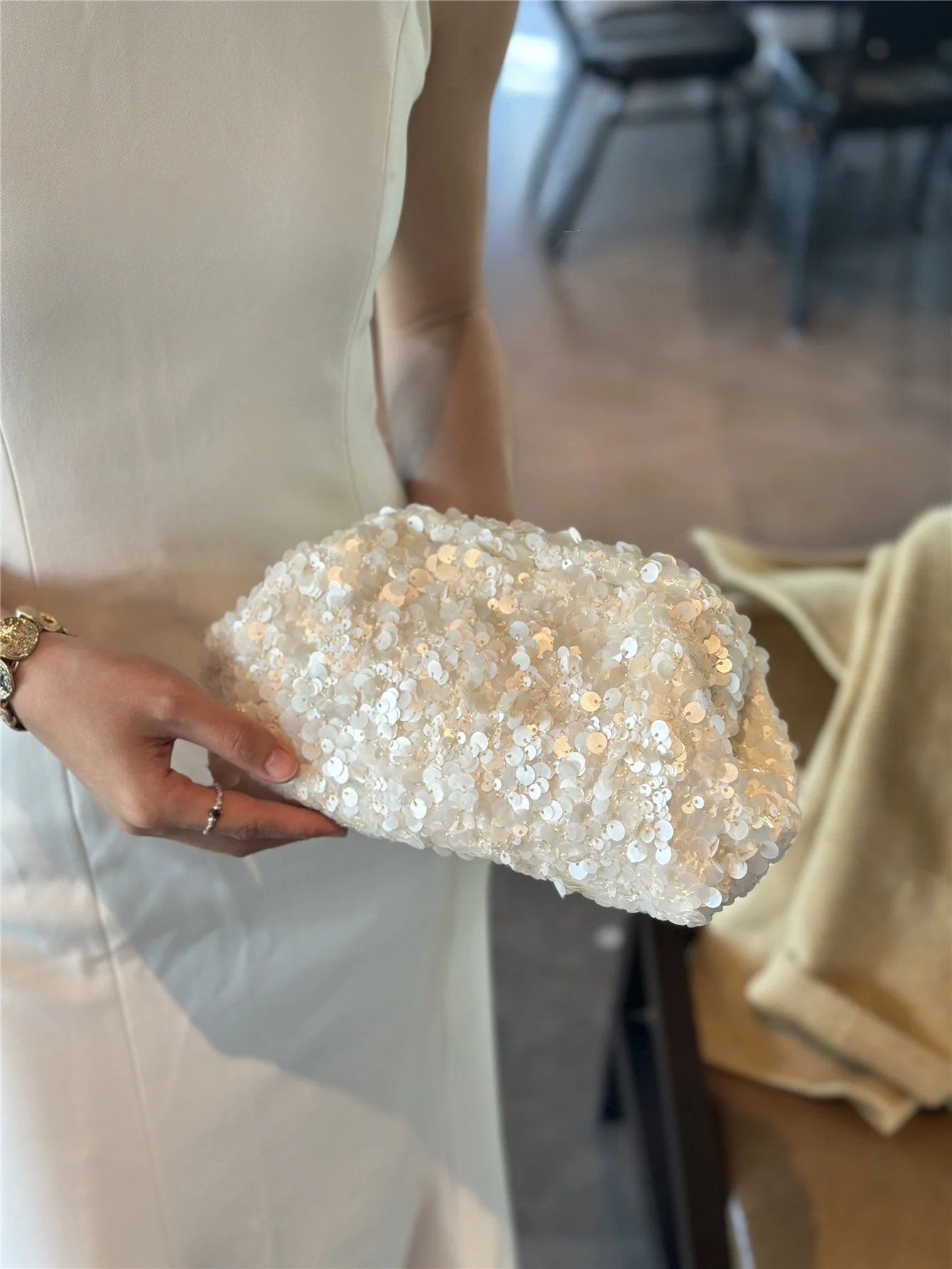 Shinny Sequins Women Handbags Elegant Clutch Bag for Wedding Party Metal Chain Shoulder Crossbody Bags Small Tote Female Purse
Shinny Sequins Women Handbags Elegant Clutch Bag for Wedding Party Metal Chain Shoulder Crossbody Bags Small Tote Female Purse