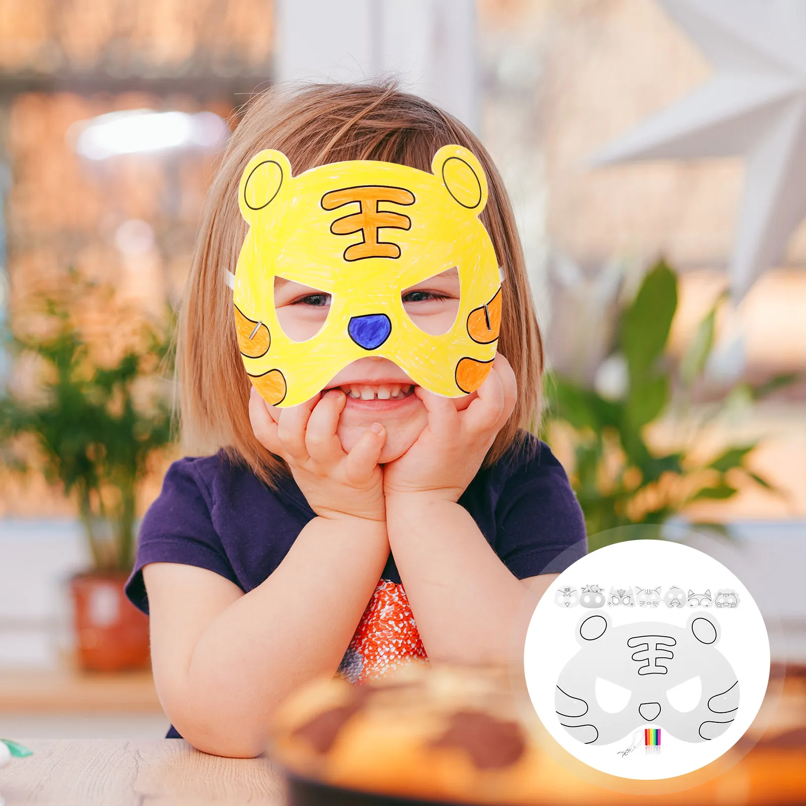 1 set Cartoon Masks Blank DIY Paper Paintable Face Masks for Kids Crafts Unpainted Masquerade Props Halloween Accessories
1 set Cartoon Masks Blank DIY Paper Paintable Face Masks for Kids Crafts Unpainted Masquerade Props Halloween Accessories