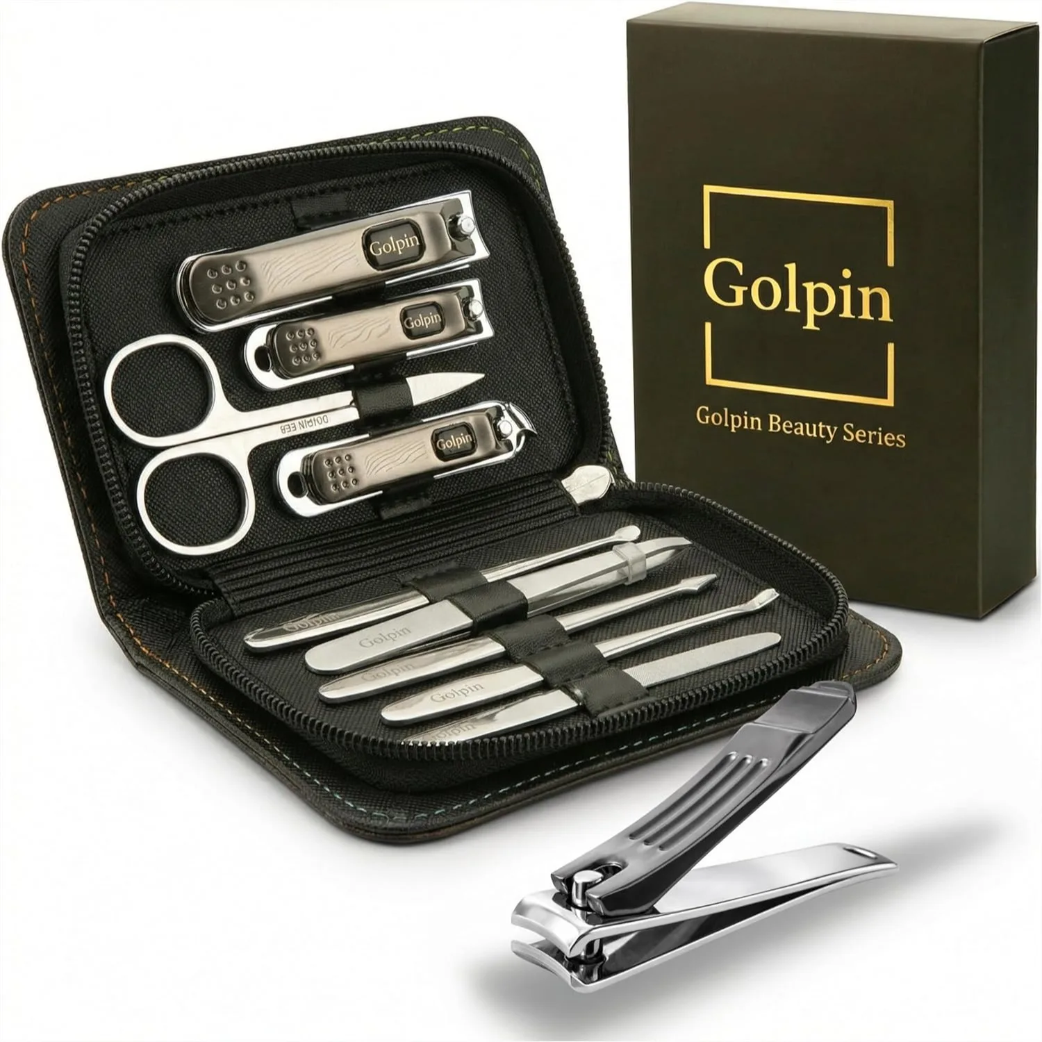 9 Pcs Manicure Set for Men & Women - Stainless Steel Nail Grooming Kit with Travel Case, Clippers & Cuticle Tools for Daily Care
9 Pcs Manicure Set for Men & Women - Stainless Steel Nail Grooming Kit with Travel Case, Clippers & Cuticle Tools for Daily Care