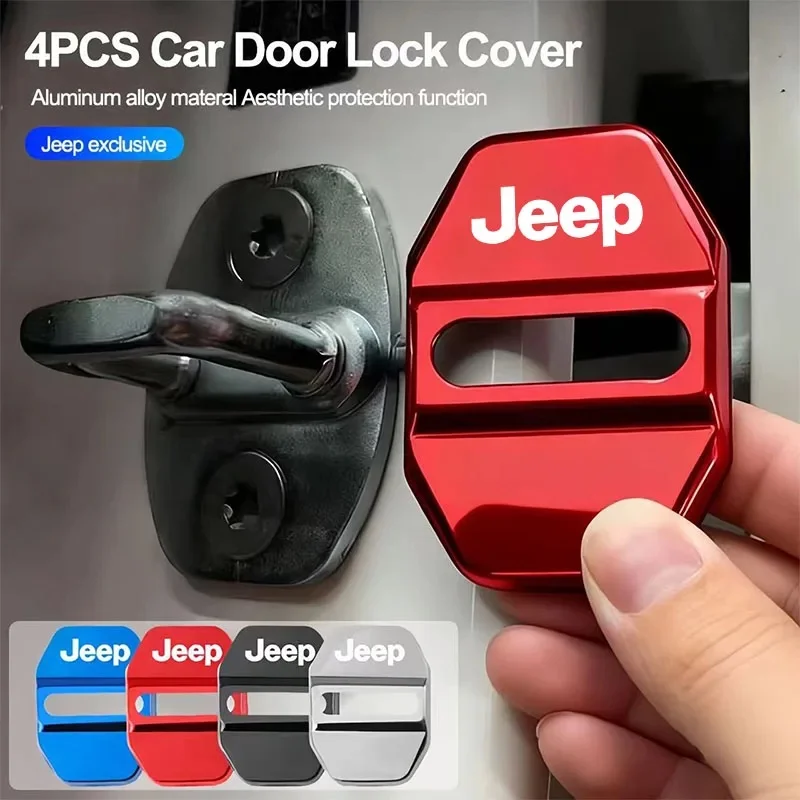 4Pcs Anti-Scratch Zinc Alloy Car Door Lock Protector Cover for Jeep Renegade Wrangler JK JL Grand Cherokee Car Decor Accessories
4Pcs Anti-Scratch Zinc Alloy Car Door Lock Protector Cover for Jeep Renegade Wrangler JK JL Grand Cherokee Car Decor Accessories