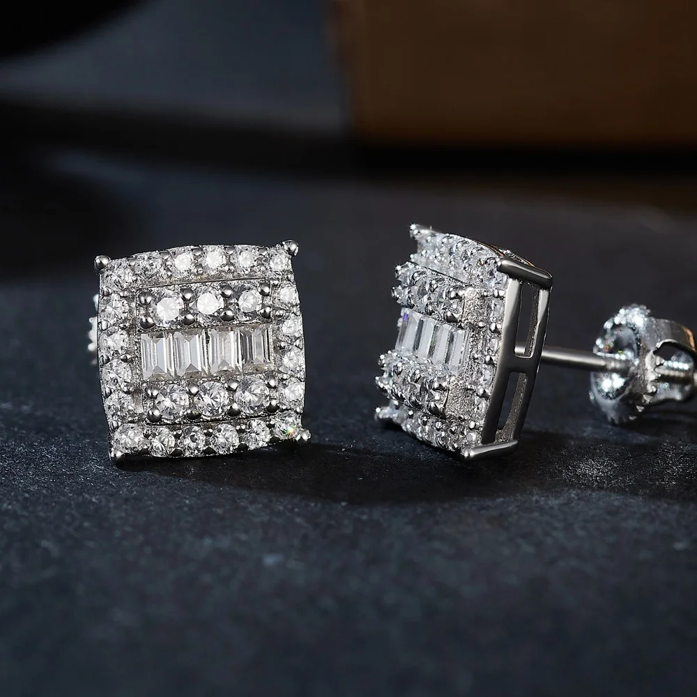 Fashion Jewelry 925 Silver Moissanite Wedding Earrings for Brides Rectangle 925 Sterling Silver Ladies Moissanite Earrings
Fashion Jewelry 925 Silver Moissanite Wedding Earrings for Brides Rectangle 925 Sterling Silver Ladies Moissanite Earrings