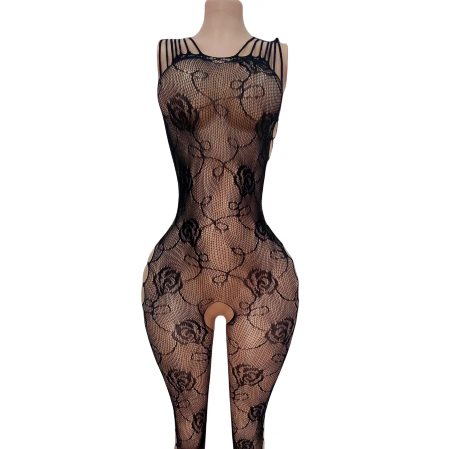 Rose Pattern Multi-Strap Onesie Sexy Side Hollow out Tight Sleepwear See-through Temptation Full Body Suit for Women
Rose Pattern Multi-Strap Onesie Sexy Side Hollow out Tight Sleepwear See-through Temptation Full Body Suit for Women