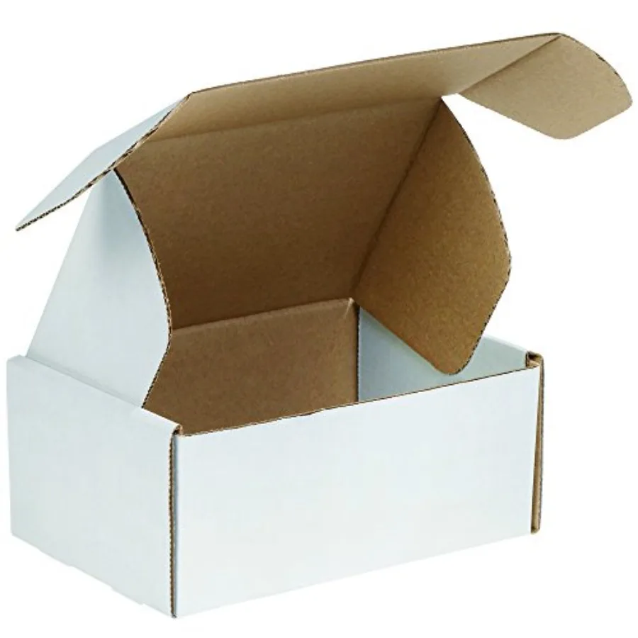 BFMFL964 Deluxe Literature Cardboard Mailers, 9 x 6 1/4 x 4 Inches, Corrugated Die-Cut Shipping Boxes, Medium White Mailing Box
BFMFL964 Deluxe Literature Cardboard Mailers, 9 x 6 1/4 x 4 Inches, Corrugated Die-Cut Shipping Boxes, Medium White Mailing Box