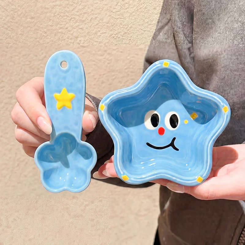 Versatile Cute Star Pattern Ceramic Bowl and Plate Gift Set with Box for Home Dorm Breakfast Dessert Use
Versatile Cute Star Pattern Ceramic Bowl and Plate Gift Set with Box for Home Dorm Breakfast Dessert Use