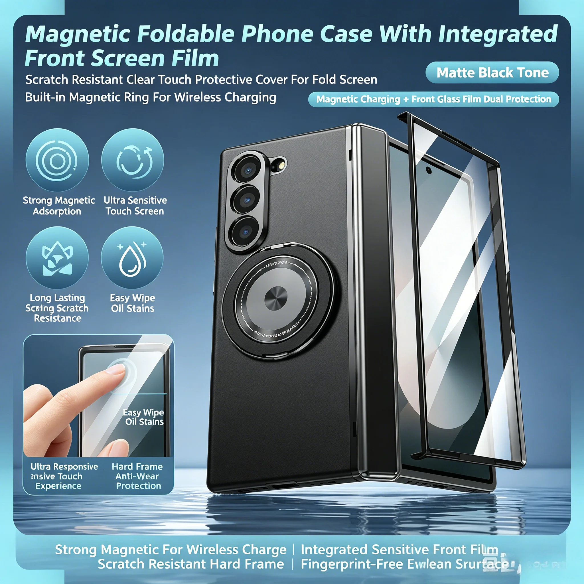 360 ° Full Screen Hinge Protective For Magsafe Magnetic Case For Samsung Galaxy Z Fold 8Ultra 7 6 5 Ring Holder Shockproof Cover
360 ° Full Screen Hinge Protective For Magsafe Magnetic Case For Samsung Galaxy Z Fold 8Ultra 7 6 5 Ring Holder Shockproof Cover