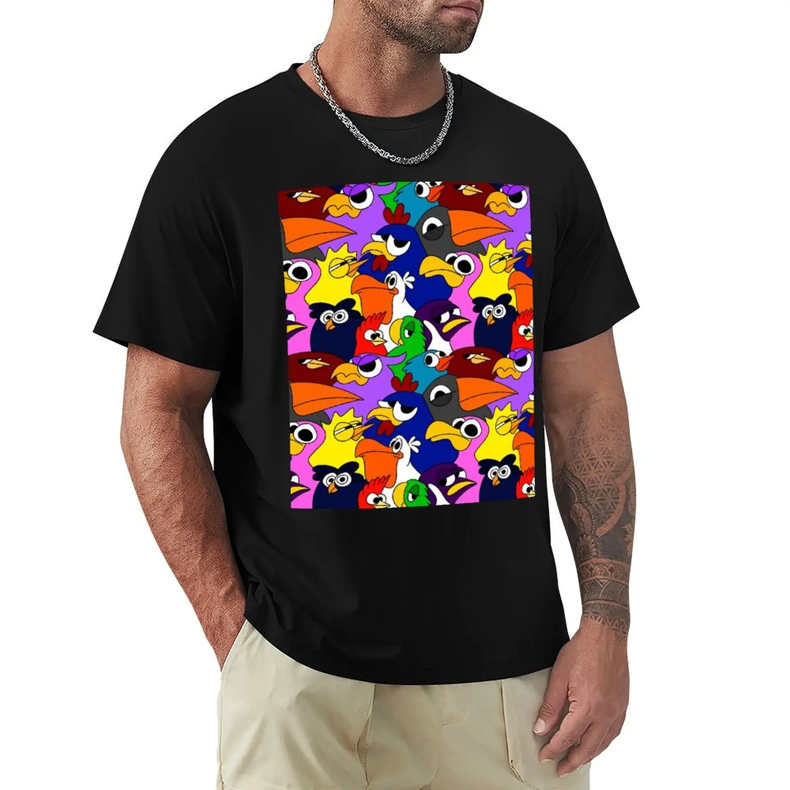Colorful Flock 2 T-Shirt oversized anime figures plus sizes mens cotton t shirts
Colorful Flock 2 T-Shirt oversized anime figures plus sizes mens cotton t shirts