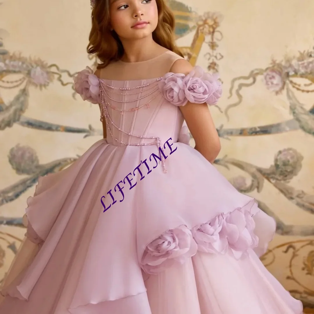 Girls Lilac Princess Dress 3D Rose Off Shoulder Tulle Ball Gown Kids Party Wedding Flower Girl Pageant Formal Prom Dr Customized
Girls Lilac Princess Dress 3D Rose Off Shoulder Tulle Ball Gown Kids Party Wedding Flower Girl Pageant Formal Prom Dr Customized