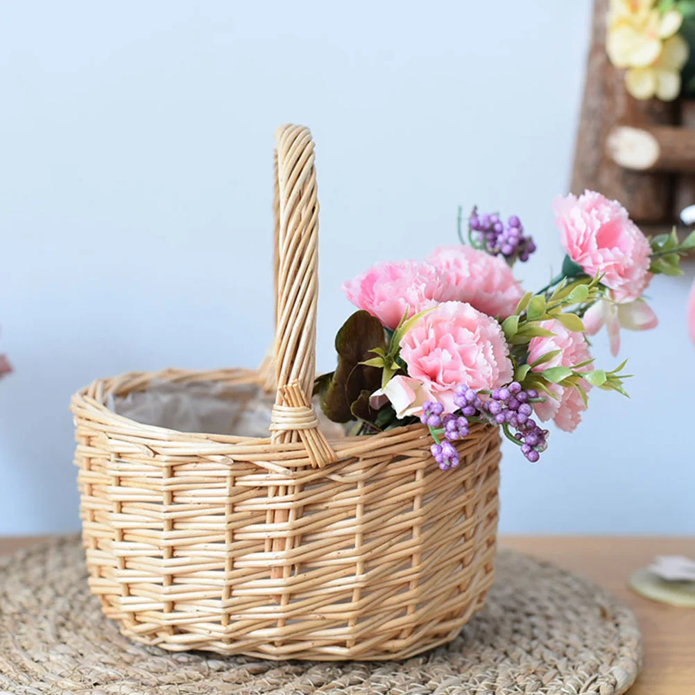 Portable Egg Basket Decorative Fruits Picking Flower Desktop Novel Woven Pastoral Style
Portable Egg Basket Decorative Fruits Picking Flower Desktop Novel Woven Pastoral Style