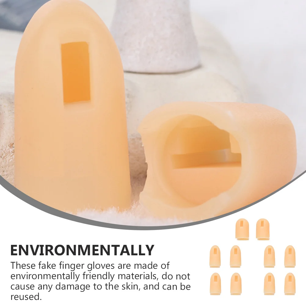 10Pcs Nail Art Finger Covers Silicone Manicure Finger Protectors Artificial Fingertip Sleeves Durable Breathable
10Pcs Nail Art Finger Covers Silicone Manicure Finger Protectors Artificial Fingertip Sleeves Durable Breathable