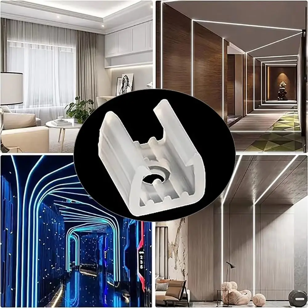 100Pcs 220V Flexible COB LED Strip Fixed Clips Plastic 8-20mm Light Mounting Buckle Lamp Holder Fitting 5050/5730/2835
100Pcs 220V Flexible COB LED Strip Fixed Clips Plastic 8-20mm Light Mounting Buckle Lamp Holder Fitting 5050/5730/2835