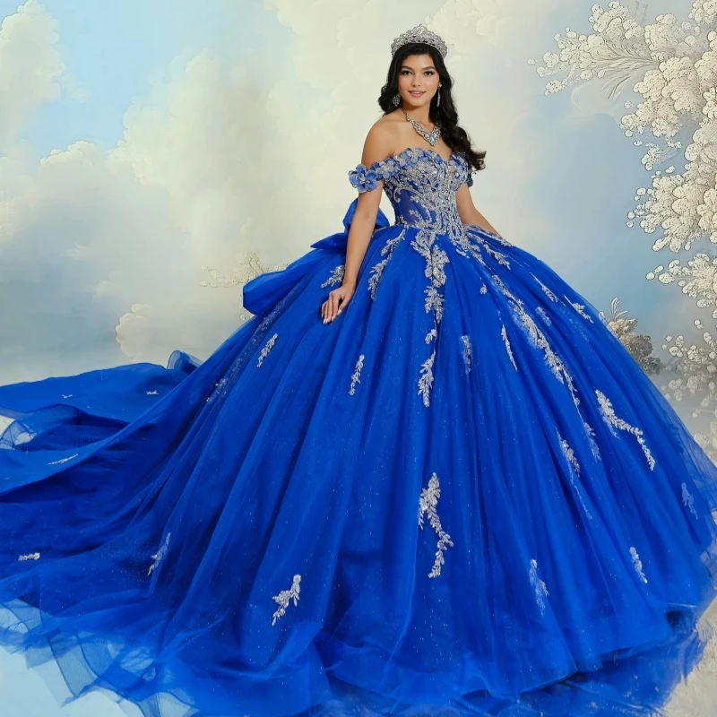 Синее блестящее платье Quinceanera, бальное платье с открытыми плечами, аппликация, кружево, бисер, кристалл, тюль, милое платье 16, Vestidos 15 De Anos
Синее блестящее платье Quinceanera, бальное платье с открытыми плечами, аппликация, кружево, бисер, кристалл, тюль, милое платье 16, Vestidos 15 De Anos
