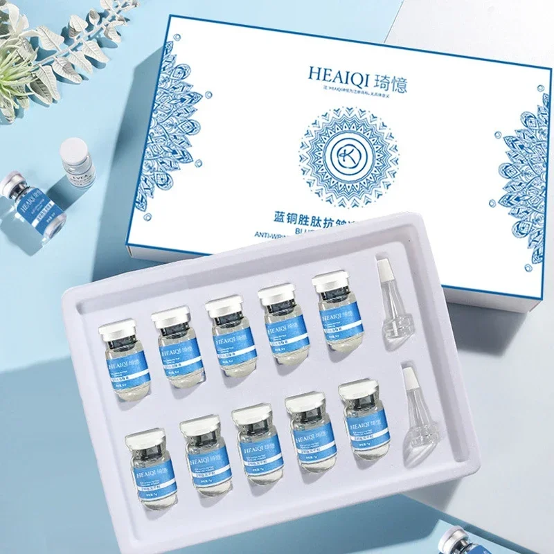 High-purity blue copper peptide essence facial polypeptide active hyaluronic acid moisturizing skin care products
High-purity blue copper peptide essence facial polypeptide active hyaluronic acid moisturizing skin care products