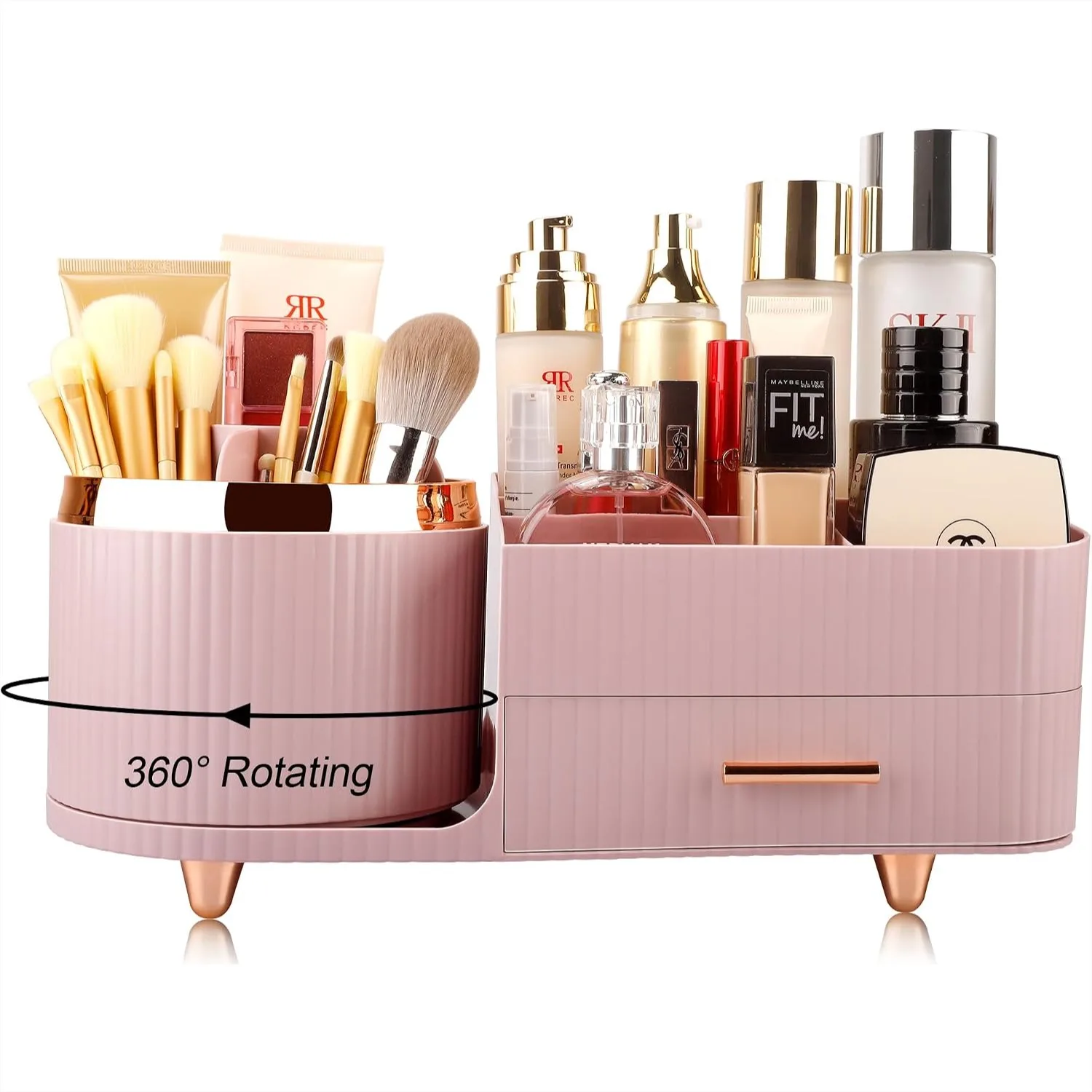 360° Rotating Makeup Organizer with Drawers, Large Capacity Cosmetic Display Case for Vanity, Skincare Products, Brushes and
360° Rotating Makeup Organizer with Drawers, Large Capacity Cosmetic Display Case for Vanity, Skincare Products, Brushes and