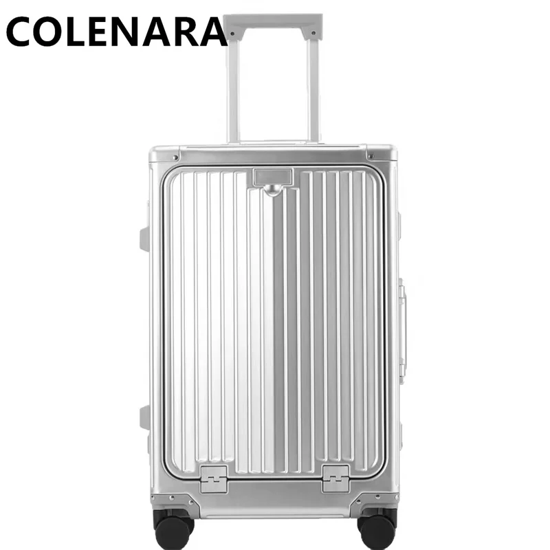 COLENARA 20 Inch Front Opening Laptop Boarding Case Suitcase 24 Inch All Aluminum Magnesium Alloy Trolley Case Business Luggage
COLENARA 20 Inch Front Opening Laptop Boarding Case Suitcase 24 Inch All Aluminum Magnesium Alloy Trolley Case Business Luggage