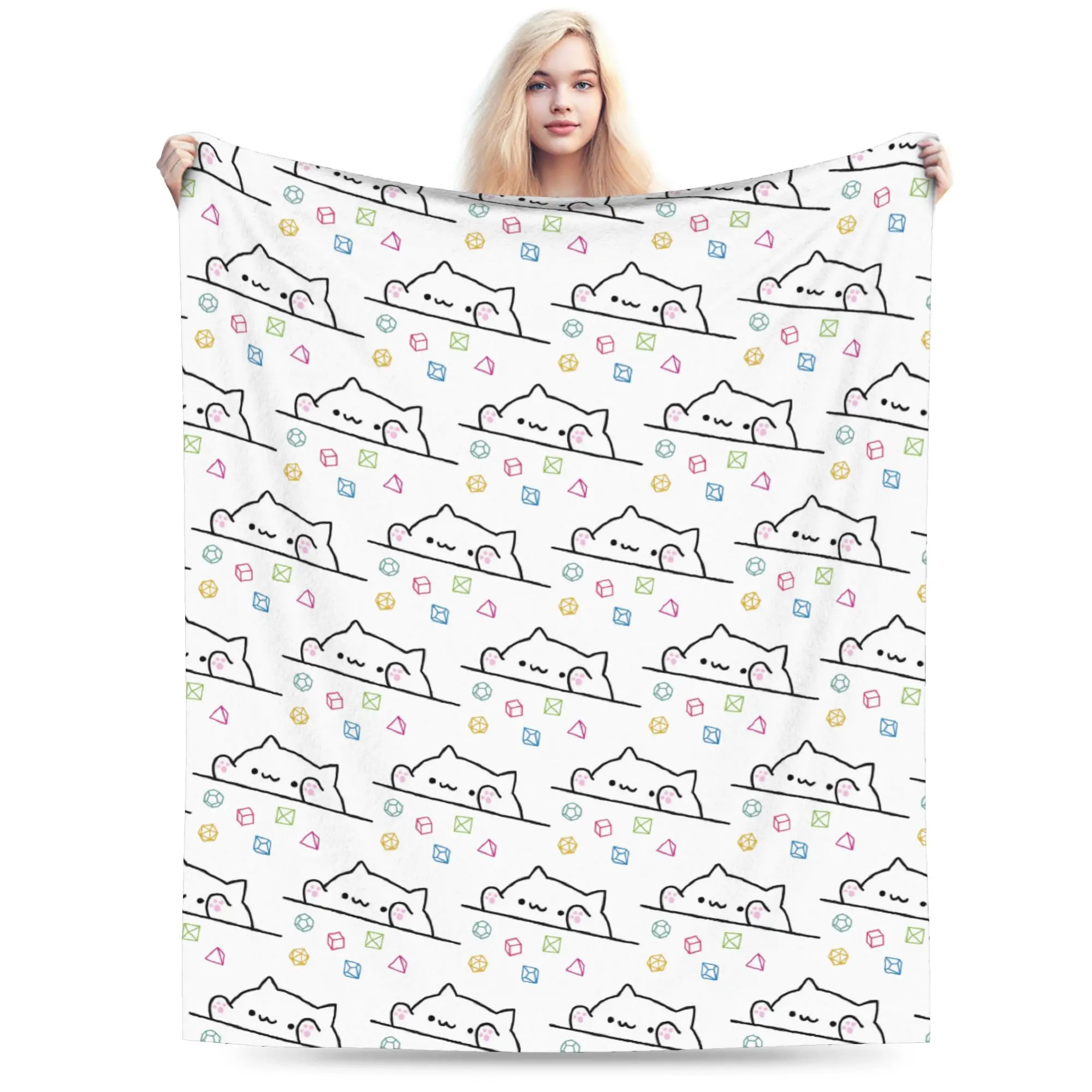 Dice Cat DnD Blanket Fleece Summer Cute Cartoon Portable Lightweight Throw Blankets for Bed Outdoor Plush Thin Quilt
Dice Cat DnD Blanket Fleece Summer Cute Cartoon Portable Lightweight Throw Blankets for Bed Outdoor Plush Thin Quilt