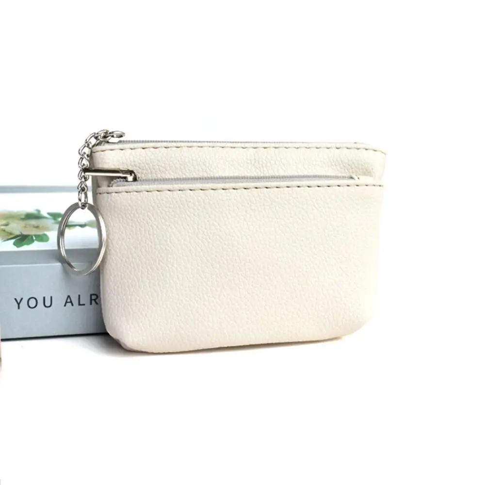 Zipper PU Leather Coin Purse Pure Color with Key Ring Mini Change Purse Credit Card Holder Card Pocket Short Wallet Gift
Zipper PU Leather Coin Purse Pure Color with Key Ring Mini Change Purse Credit Card Holder Card Pocket Short Wallet Gift