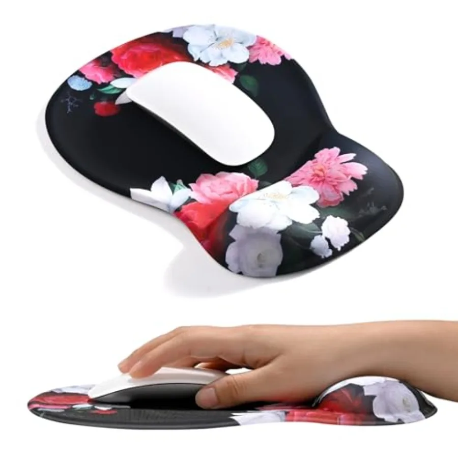 Ergonomic Mouse Pad with Gel Wrist Rest Support Middle Concave Design, Relieve Wrist Pain Mousepad, Non-Slip Base for Laptop, C
Ergonomic Mouse Pad with Gel Wrist Rest Support Middle Concave Design, Relieve Wrist Pain Mousepad, Non-Slip Base for Laptop, C