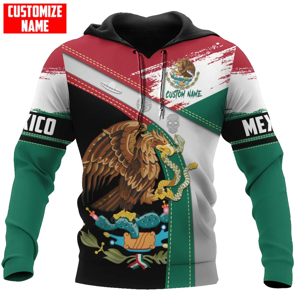 Personalized Name Mexico Flag Coat of Arm 3D All Over Printed Mens Hoodie Unisex Casual Jacket zip hoodie sudadera hombre MT-120
Personalized Name Mexico Flag Coat of Arm 3D All Over Printed Mens Hoodie Unisex Casual Jacket zip hoodie sudadera hombre MT-120