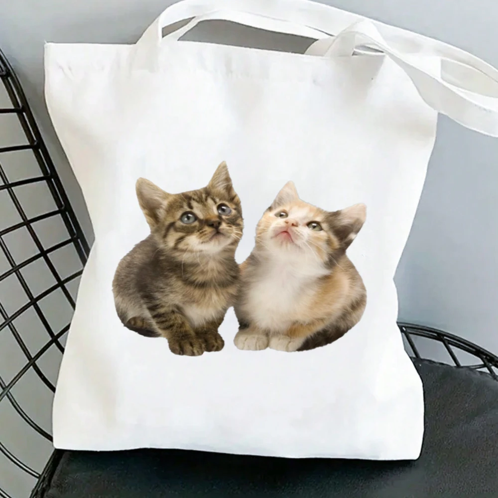 Cute Kitten Print Canvas Tote Bag Women Shoulder Bag for Cat Lovers, School and Daily Shopping
Cute Kitten Print Canvas Tote Bag Women Shoulder Bag for Cat Lovers, School and Daily Shopping