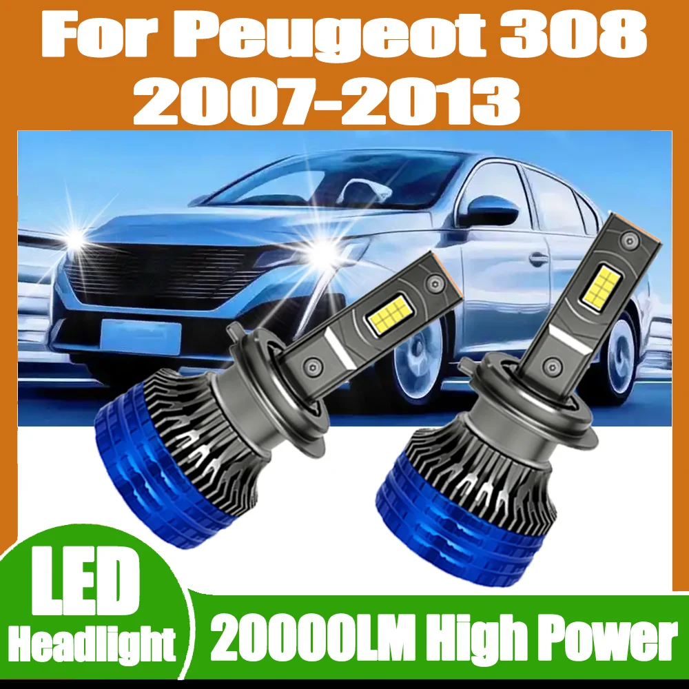 2PCS 20000LM LED Headlights Headlamps 6000K Bulbs With double Copper tube turbo fan auto lights 150W For Peugeot 308 2007-2013
2PCS 20000LM LED Headlights Headlamps 6000K Bulbs With double Copper tube turbo fan auto lights 150W For Peugeot 308 2007-2013