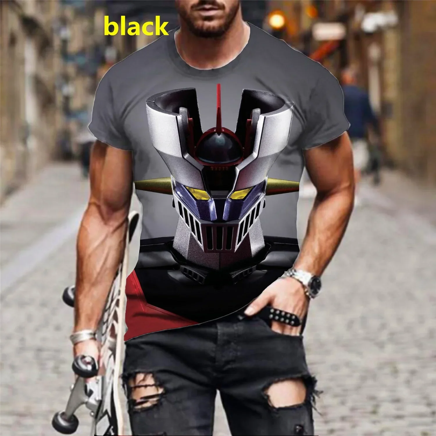 Summer T-shirt Anime Short Sleeve Mazingers Z 3D Printed T-shirt Street Harajuku Fashion Hip Hop Casual Top
Summer T-shirt Anime Short Sleeve Mazingers Z 3D Printed T-shirt Street Harajuku Fashion Hip Hop Casual Top