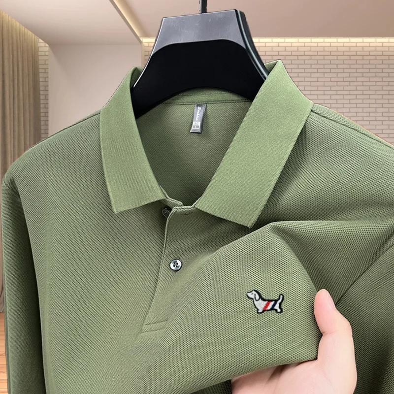 100% хлопок, элитный бренд, хит продаж, удобная рубашка поло весной и осенью для мужчин, новый значок щенка, повседневный значок с длинными рукавами
100% хлопок, элитный бренд, хит продаж, удобная рубашка поло весной и осенью для мужчин, новый значок щенка, повседневный значок с длинными рукавами