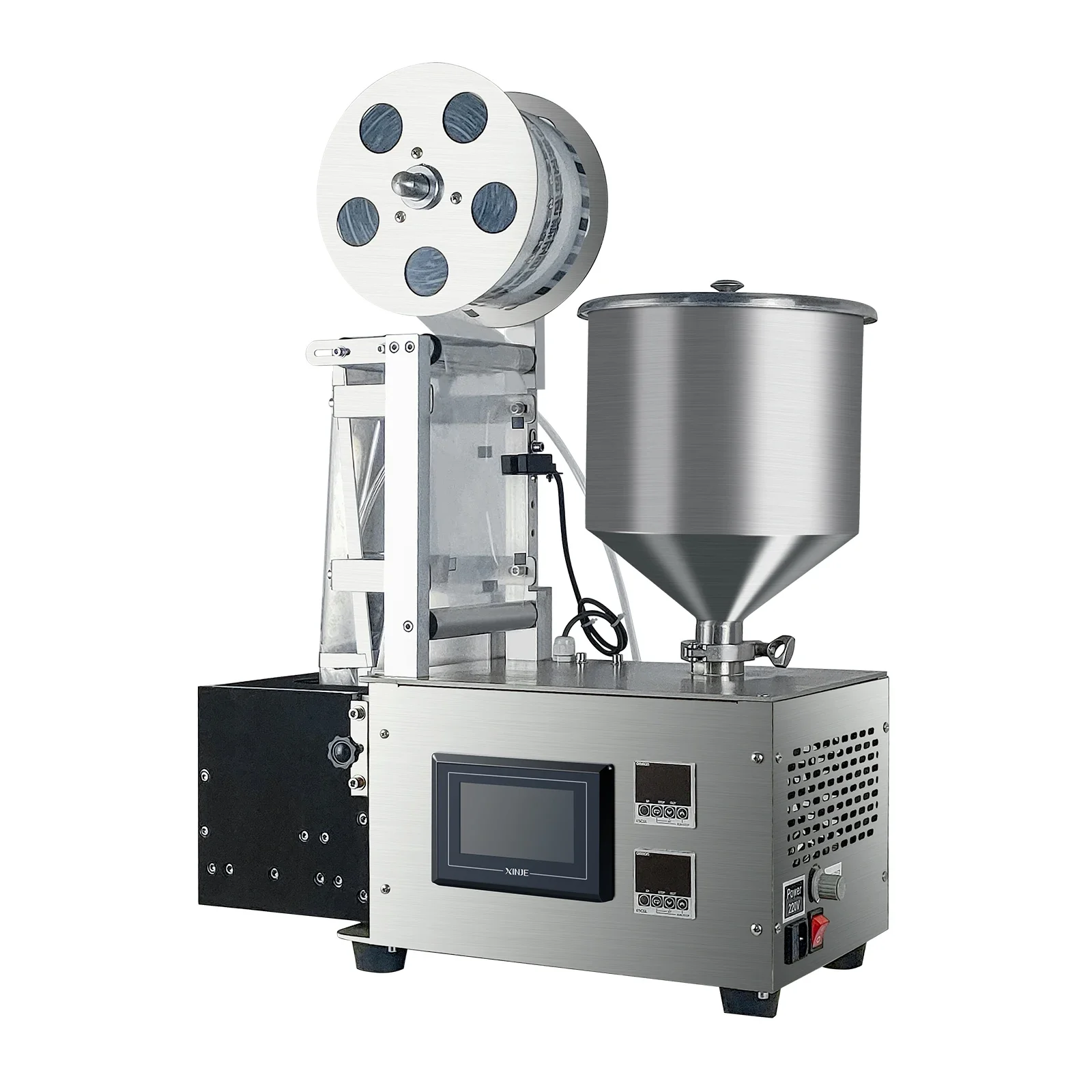 DFJ-130 Full Automatic Paste Vertical Form Satchet Water Bag Filling and Sealing Packaging Machine With Feeding Pump