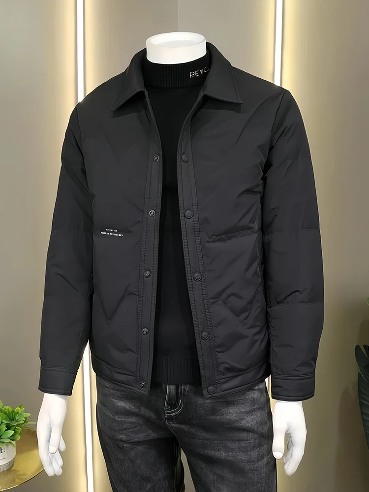 Warmth Lightweight irt Sle Men's down Jaet Bla Slim Fit High-End Feeling Winter Outerwear Youth Trend Polyester Fiber
Warmth Lightweight irt Sle Men's down Jaet Bla Slim Fit High-End Feeling Winter Outerwear Youth Trend Polyester Fiber