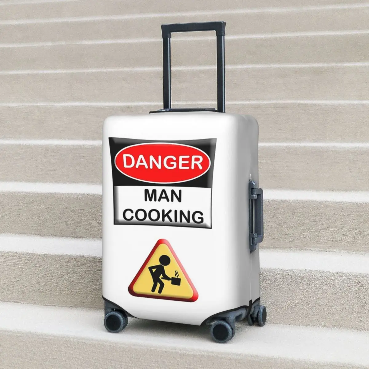 Danger Man Cooking Sign Suitcase Cover Protection Elastic Travel Luggage Protector Covers for 18-32 Inch
Danger Man Cooking Sign Suitcase Cover Protection Elastic Travel Luggage Protector Covers for 18-32 Inch