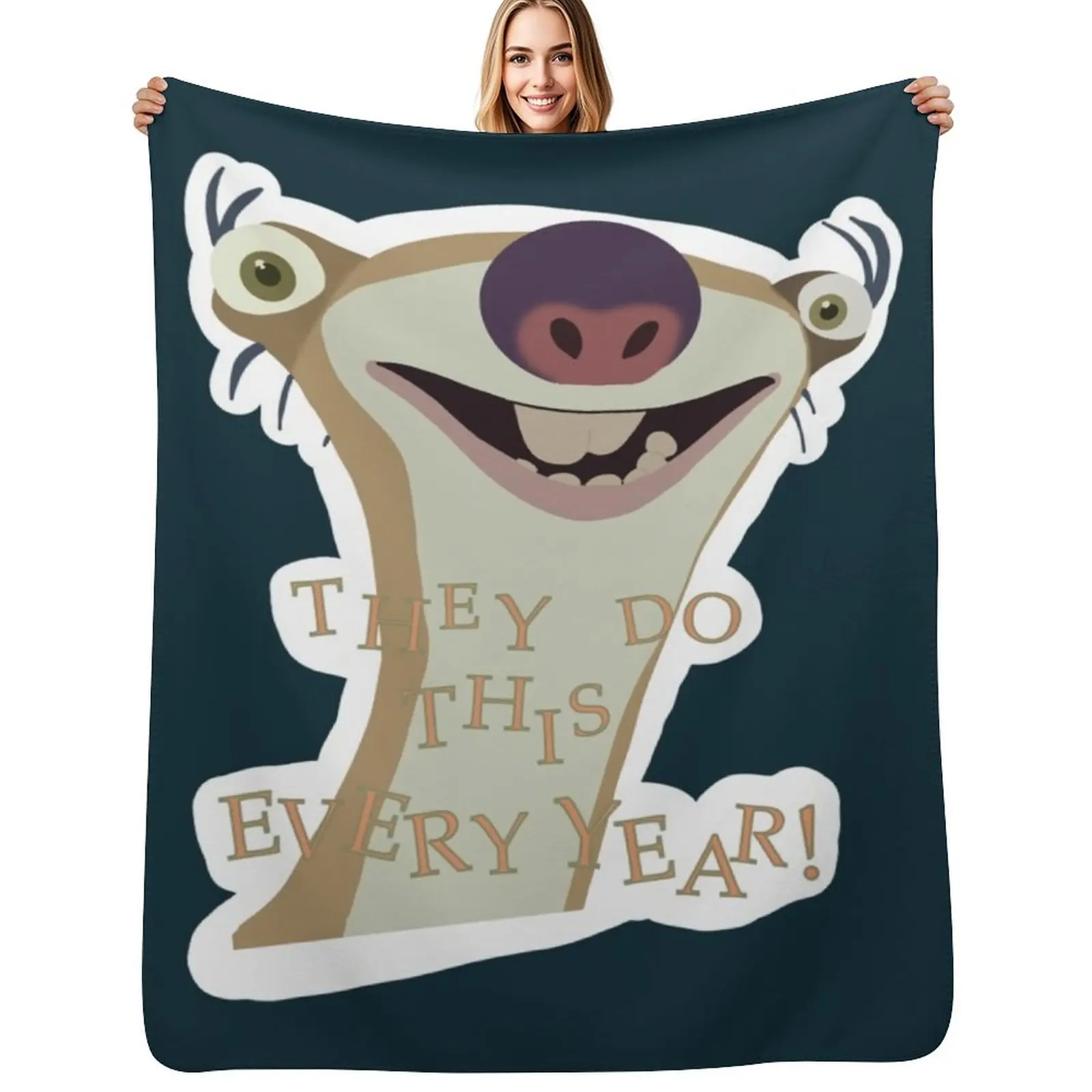Sid the Sloth34 Throw Blanket Bed linens Personalized Gift Quilt Flannels Blankets
Sid the Sloth34 Throw Blanket Bed linens Personalized Gift Quilt Flannels Blankets