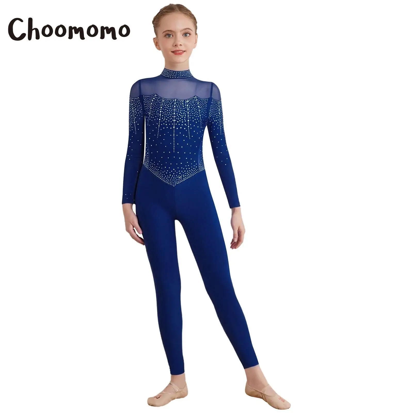 Kids Girls Ballet Gymnastics Workout Jumpsuit Rhinestones Full Body Leotard Glittery Sports Outfit for Stage Performance Costume
Kids Girls Ballet Gymnastics Workout Jumpsuit Rhinestones Full Body Leotard Glittery Sports Outfit for Stage Performance Costume