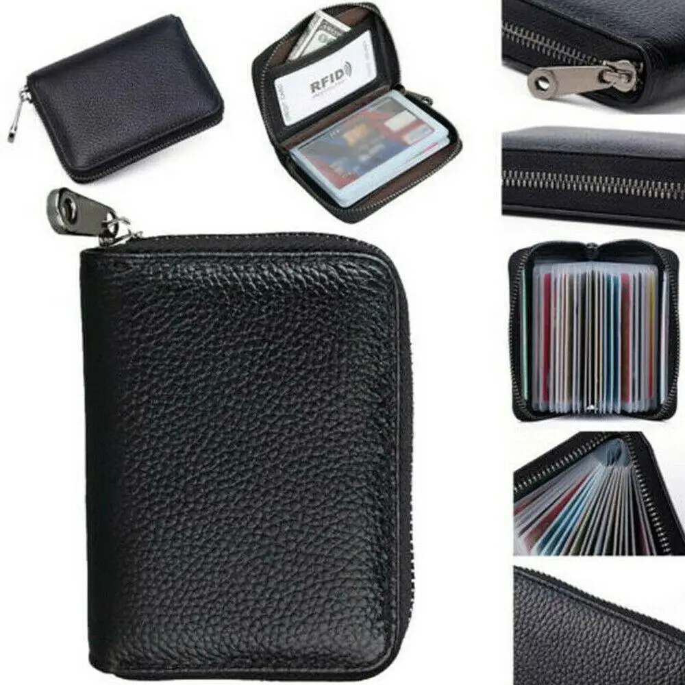 RFID Blocking Card Holder PU Leather 22 Card Wallet Zipper Business Case Purse Multi-Slots ID Card Holder Bag Cover Coin Pouch
RFID Blocking Card Holder PU Leather 22 Card Wallet Zipper Business Case Purse Multi-Slots ID Card Holder Bag Cover Coin Pouch
