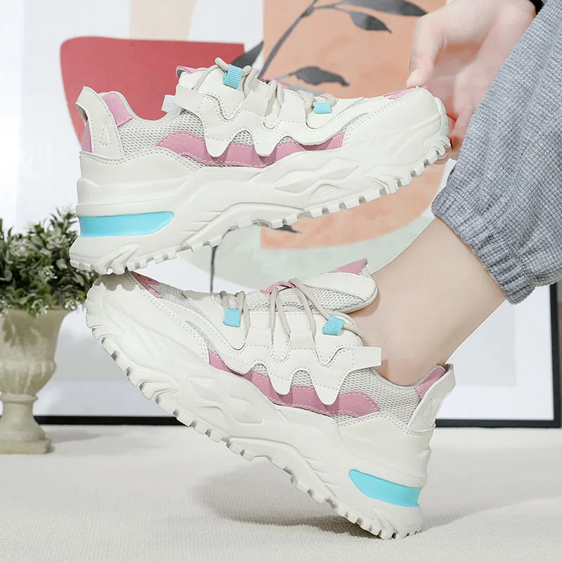 Spring Fashion Platform Shoes For Women 2022 Casual Ladies Trainers High Quality White Breathable Chunky Sneakers Zapatos Mujer
Spring Fashion Platform Shoes For Women 2022 Casual Ladies Trainers High Quality White Breathable Chunky Sneakers Zapatos Mujer