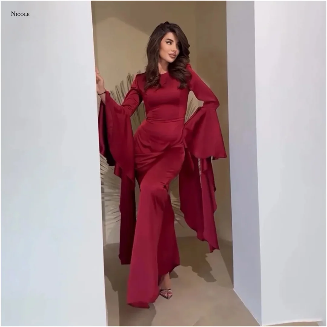 Nicole Round Collar Evening Dresses for Luxury Party Dresses Woman 2025 Custom Made Women's Prom Dress Luxury Ribbon Chiffon
Nicole Round Collar Evening Dresses for Luxury Party Dresses Woman 2025 Custom Made Women's Prom Dress Luxury Ribbon Chiffon
