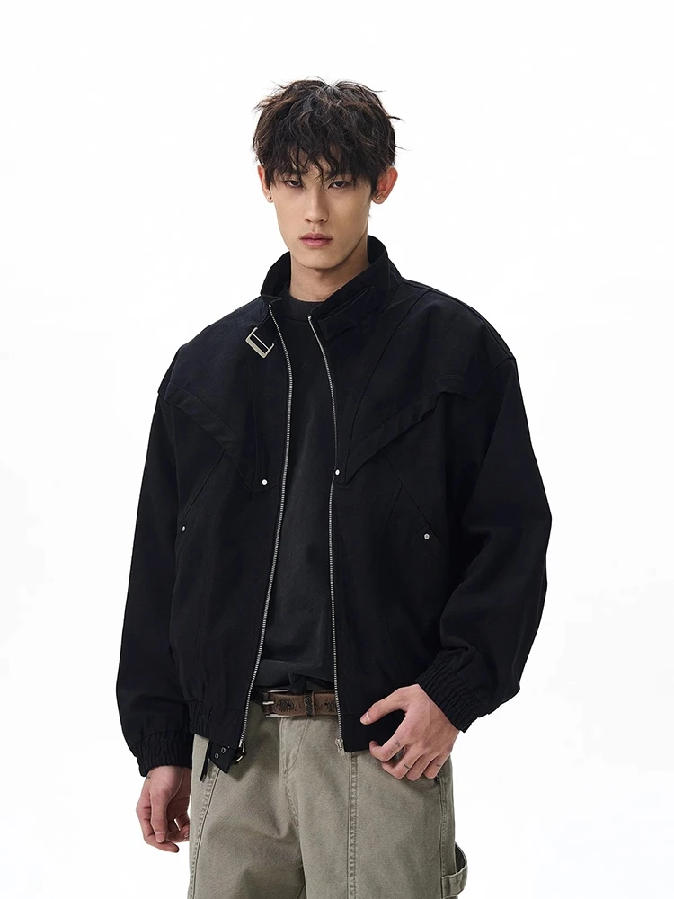 Loose Fit Men's Zipper Jaet Street Sle Casual Workwear Outerwear Deconstructed Stand Collar 3D Tailoring Youth Trend
Loose Fit Men's Zipper Jaet Street Sle Casual Workwear Outerwear Deconstructed Stand Collar 3D Tailoring Youth Trend