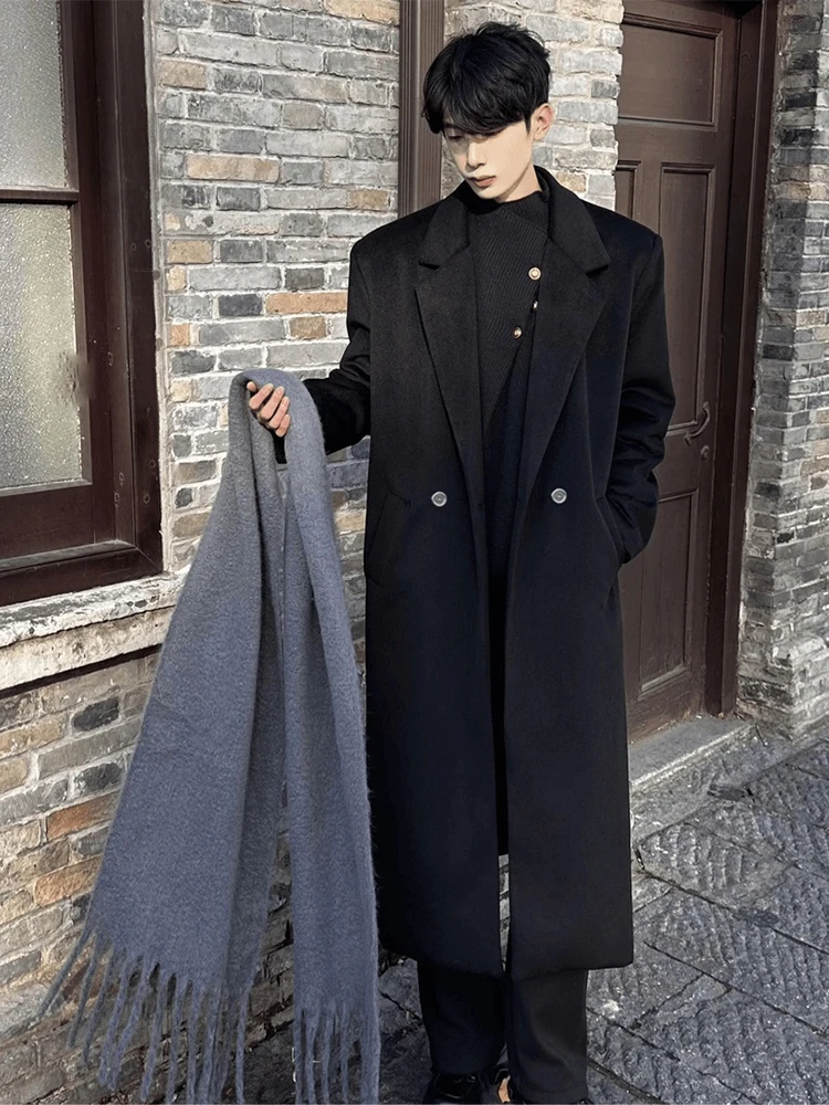 Мужское шерстяное пальто Cleanfit в корейском стиле с подплечниками, осенне-зимнее, модное, повседневное, длинное, ветрозащитное, куртка-ветровка
Мужское шерстяное пальто Cleanfit в корейском стиле с подплечниками, осенне-зимнее, модное, повседневное, длинное, ветрозащитное, куртка-ветровка